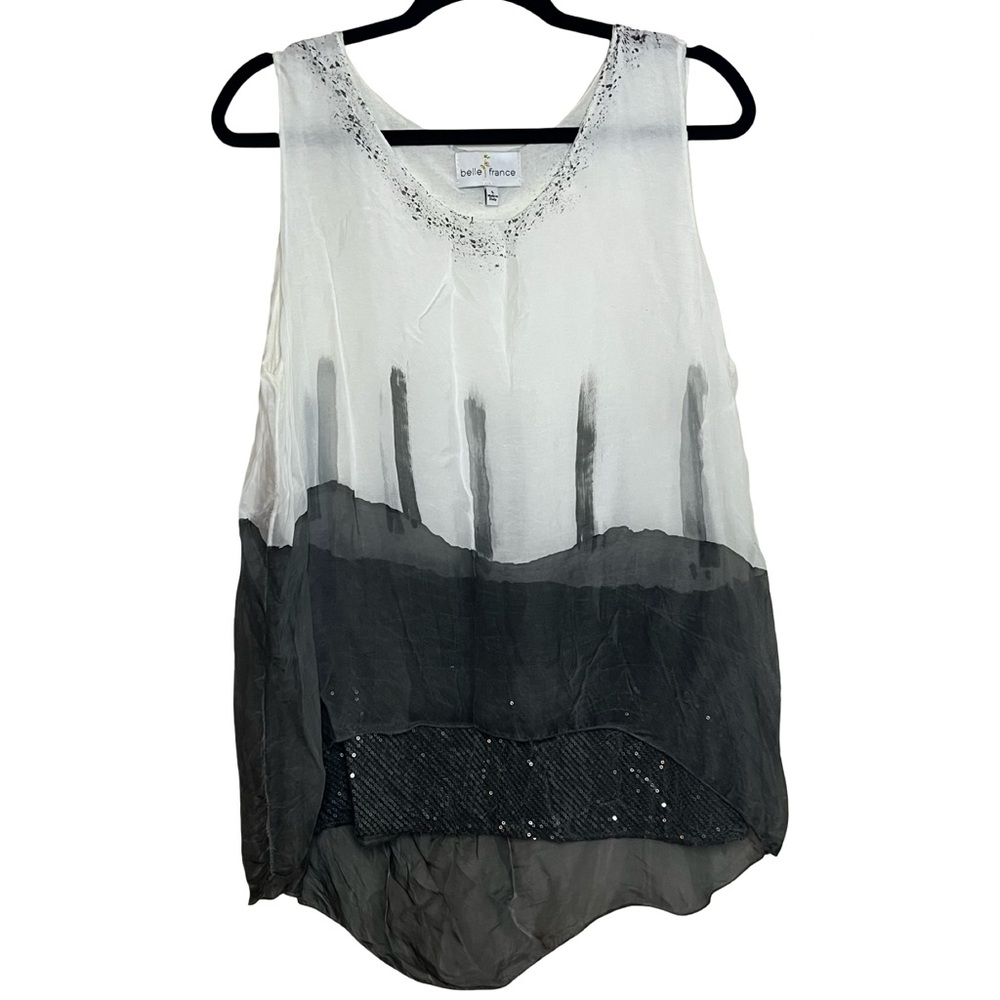 Belle France Sequin Blouse